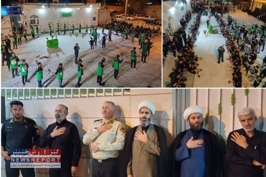 عزاداری روستای میرحسنی در هشتم محرم