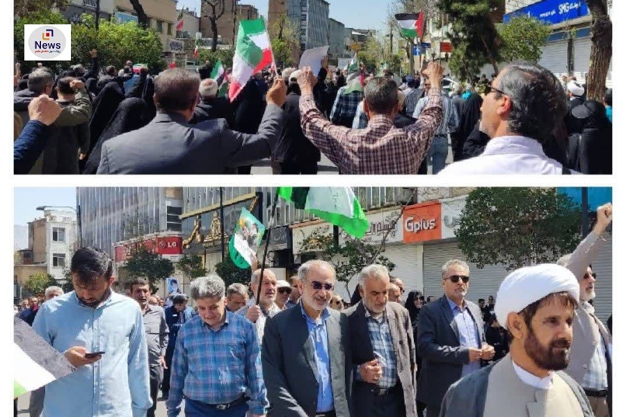 کارکنان اداره کل حفاظت محیط زیست استان فارس در راهپیمایی روز قدس حضوری پرشور داشتند